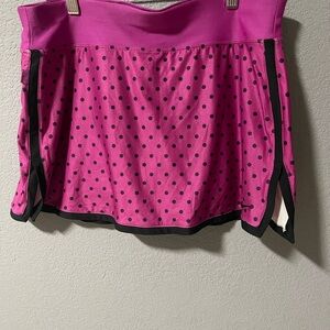 Nike Magenta Skirt with Black Dots
